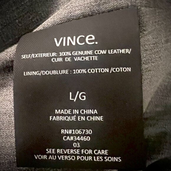 Vince Men's Hooded Suede Leather Jacket, a premium addition to any mans wardrobe - Picture 6 of 6